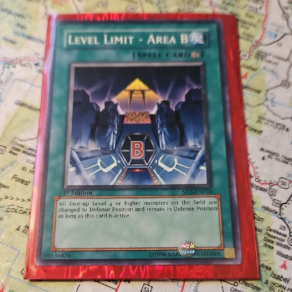 🔥Level Limit - Area B SD3-EN024 Structure Deck: Blaze of Destruction 1st Ed
